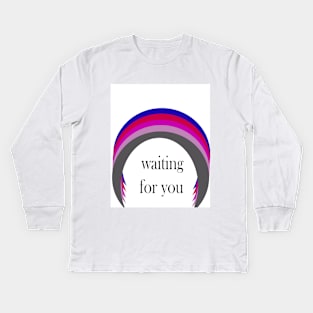 05-Rainbow, waiting for you Kids Long Sleeve T-Shirt